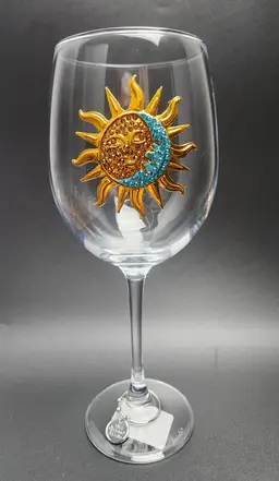 Sun and Moon Wine Glass
