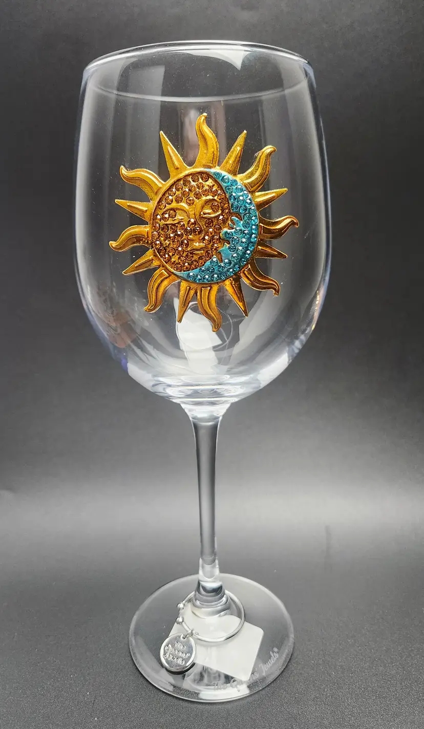 Sun and Moon Wine Glass