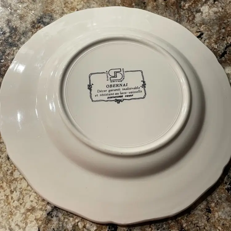 Vintage Obernai by Sarreguemines Plate