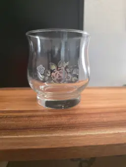 Pfaltzgraff tea rose juice glass