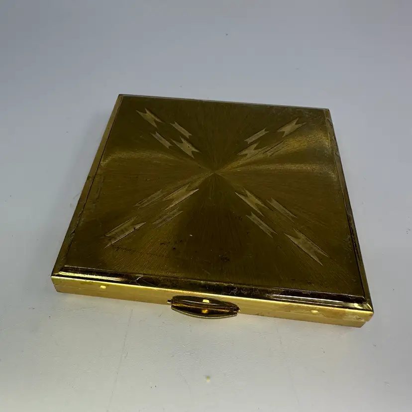 1950s Kigu Of London Gold Plated Powder Compact