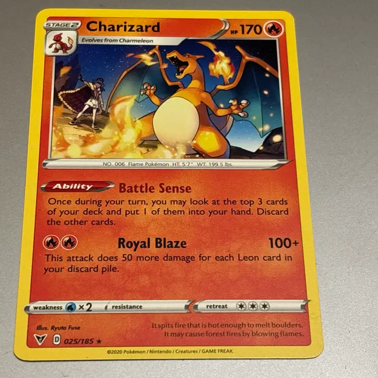 Charizard 025/185 Prize Pack Series Cards Regular