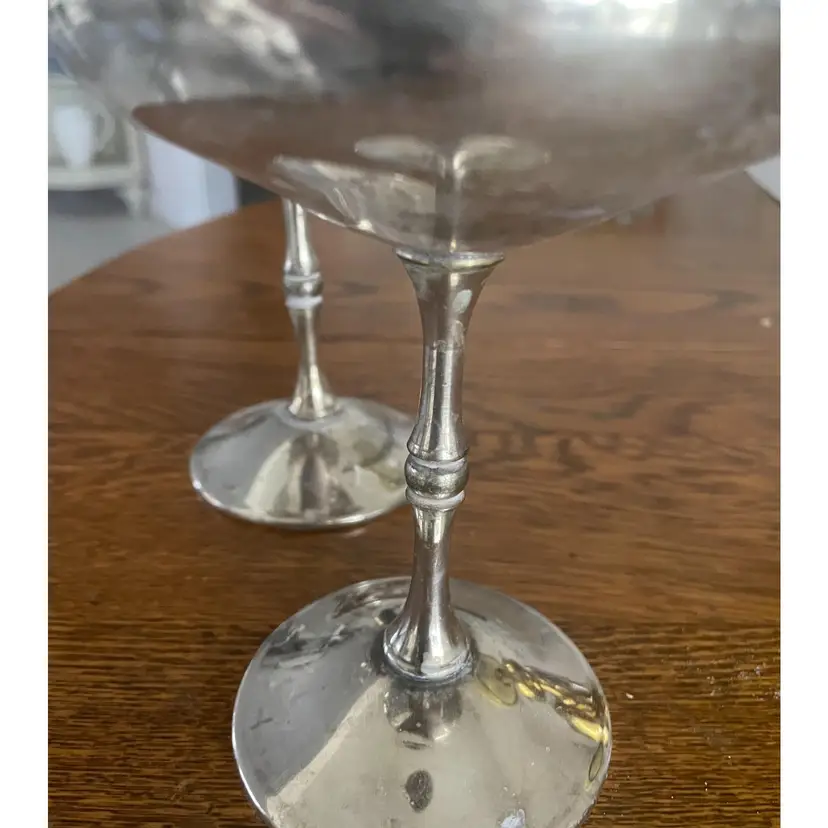 Vintage Silverplate Goblets Pair