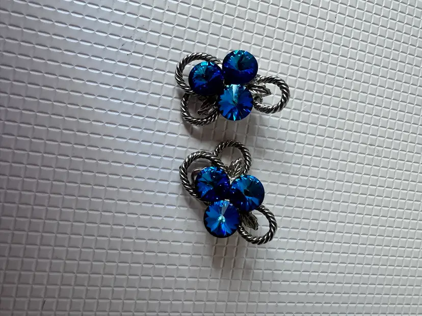 lovely Blue Earrings Clib-ons