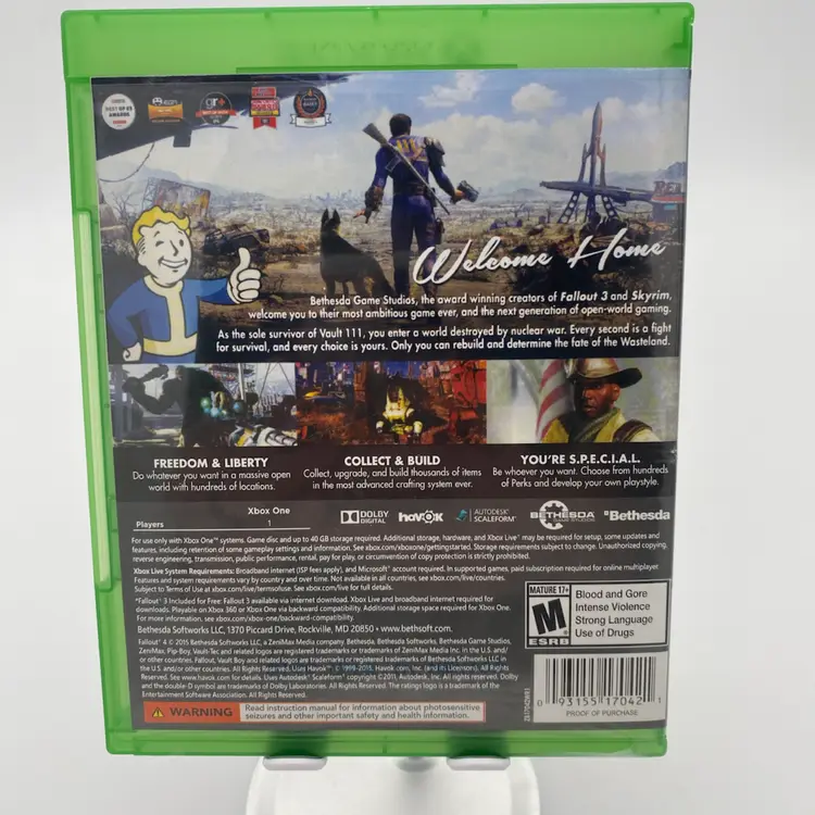 Fallout 4 Xbox One Video Game - 2015 Bethesda