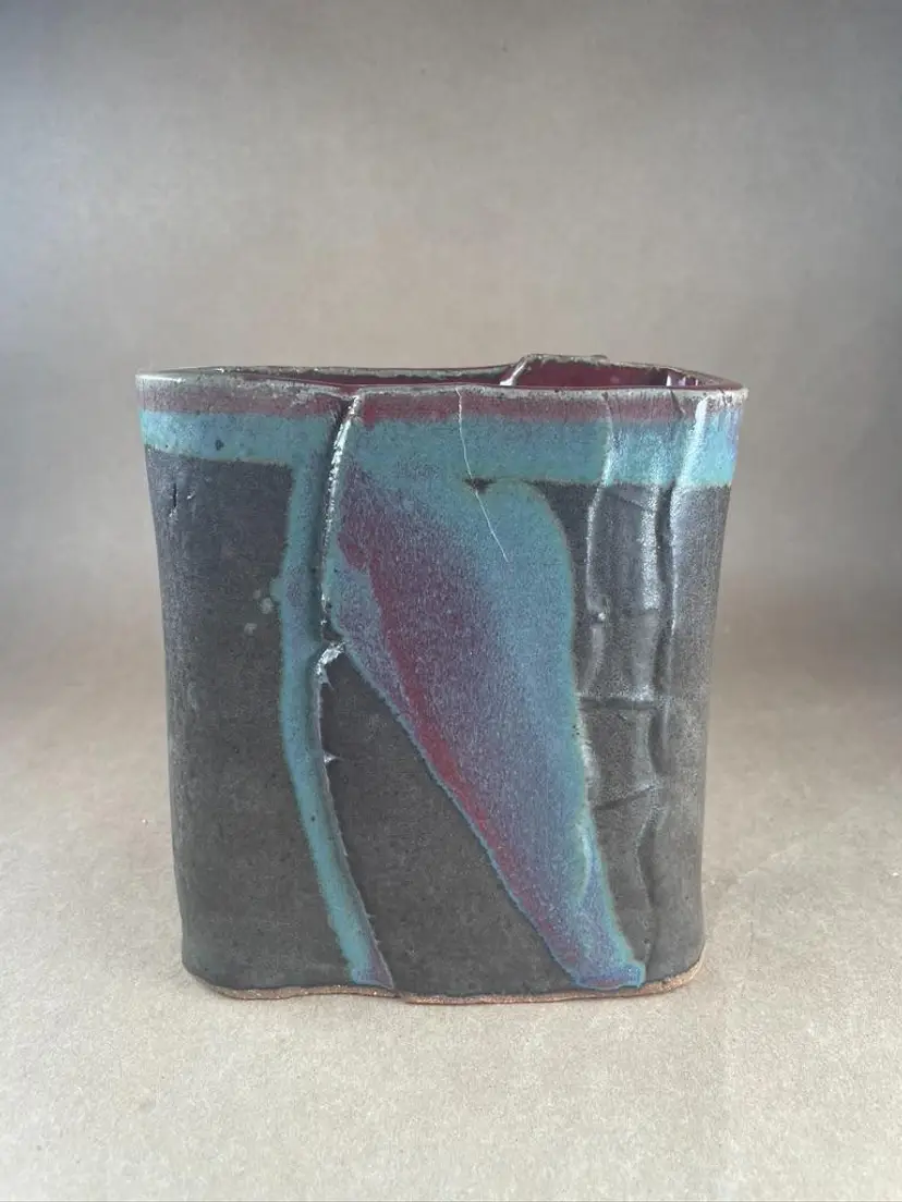 Handmade Ceramic Vase Utensil Makeup Brush Holder