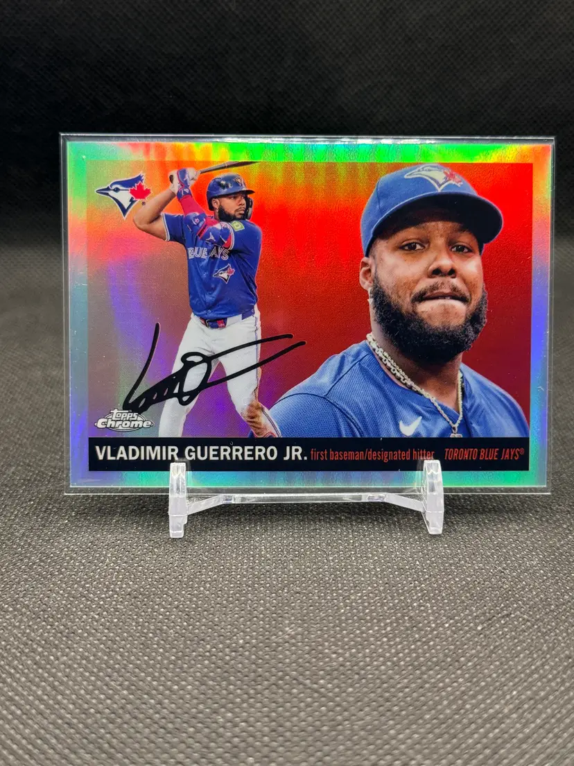 Vladimir Guerrero Jr 2025 Topps Chrome Platinum Anniversary Image Variation