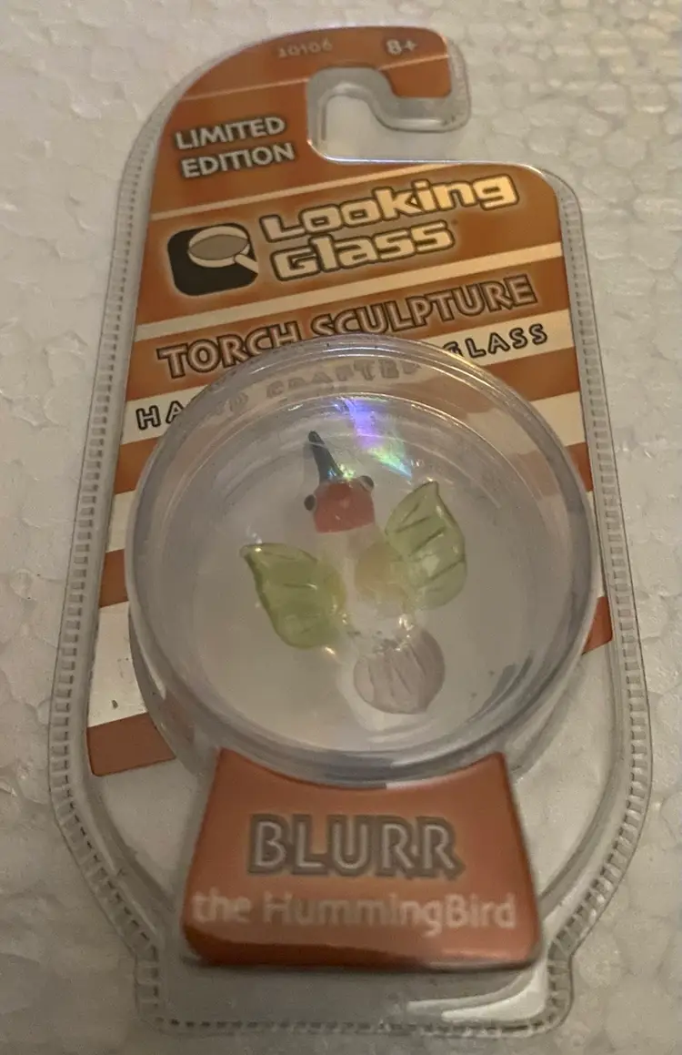 33% Off Sale- Limited Edition Looking Glass Torch Sculpture Blurr The Hummingbird Front And Back Photos (was $12)
