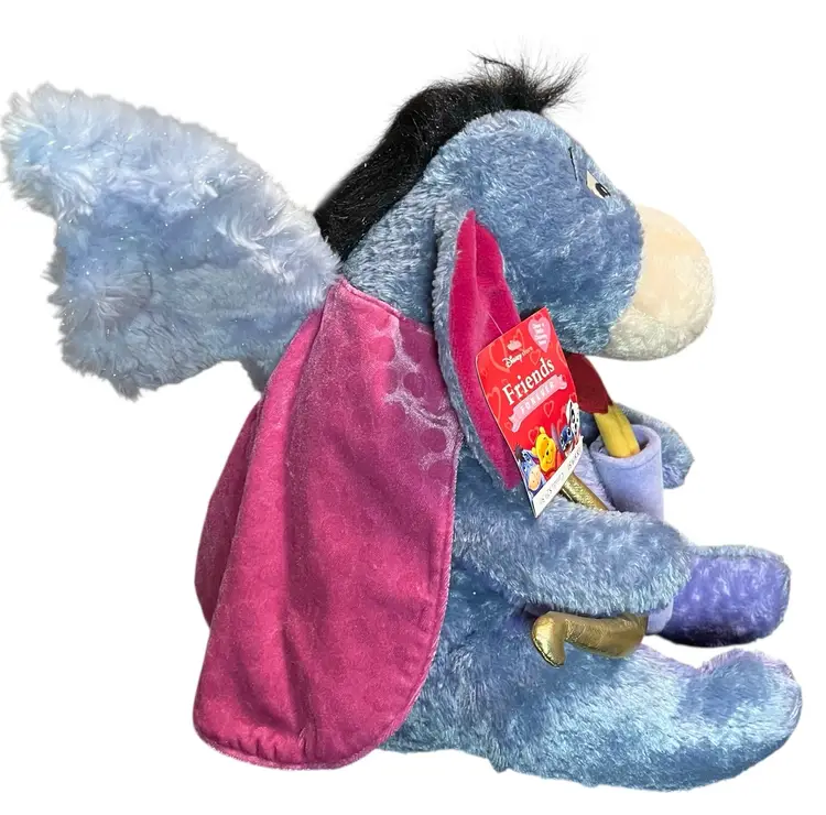 disney winnie the pooh valentine's day eeyore as cupid 12" plush w/tags