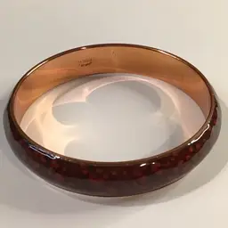 Matisse Renoir Copper and Red Enamel Bangle Bracelet