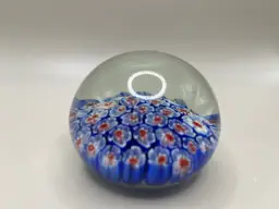 Vintage Millefiori Art Glass Paperweight
