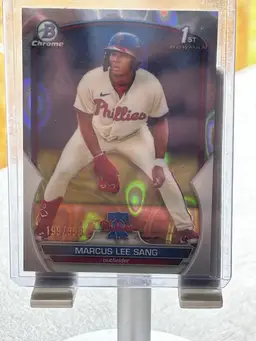 2023 Bowman Chrome Marcus Lee Sang 1st Bowman Lava Refractor #199/399 PHILLIES