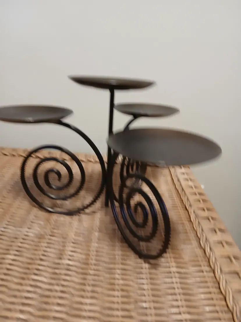 Vintage Spiral Metal Candle Holder by Partylite