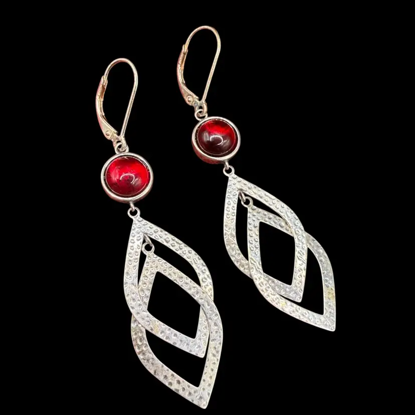 Sterling Silver Cascade Sterling Leverback Earrings