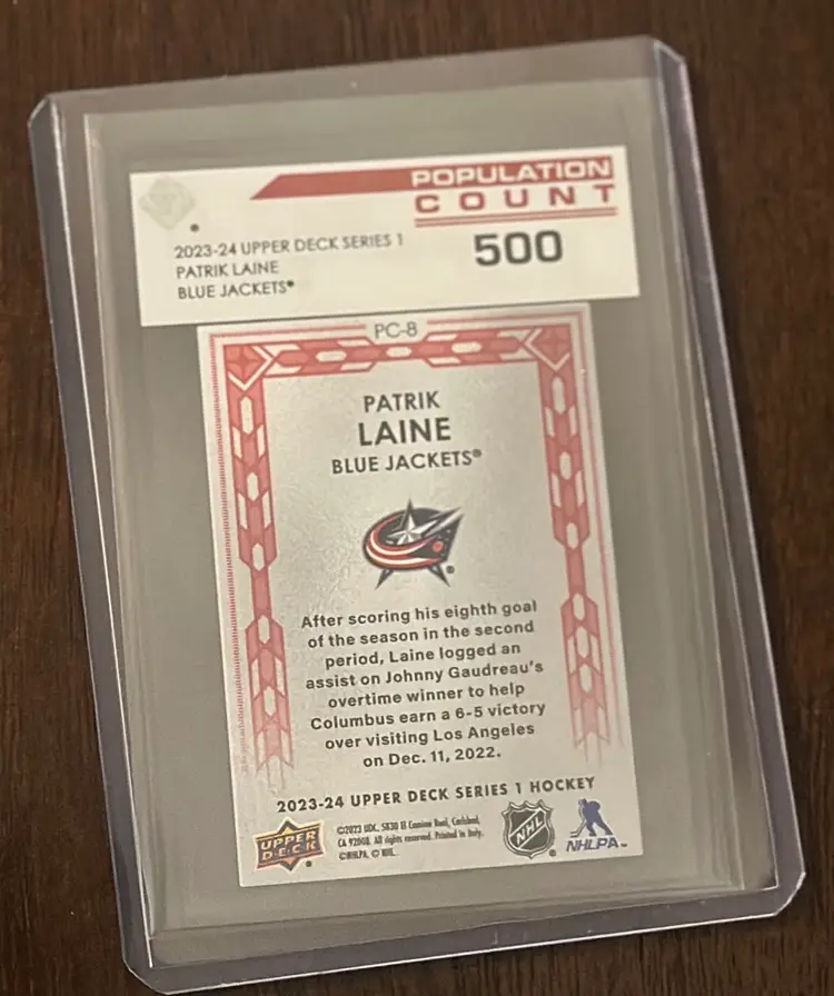 Patrik Laine Pop Count 500 Columbus Blue Jackets 