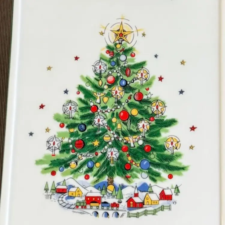 Salem Christmas Eve Trivet/Cheese Tray/Wall Plaque