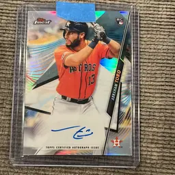 Abraham Toro Rookie Auto. Silver Refractor. Oakland A’s. 2020 Topps Finest 