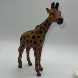 Giraffe 9 Inches Leather And Mixed Materials