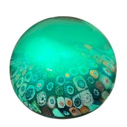 #01 - Millefiori Glass Paperweight UV glow! 3” Possibly Scottish?