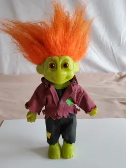 1990's Frankie Stein Troll Doll 7" Russ Troll Good Used Condition