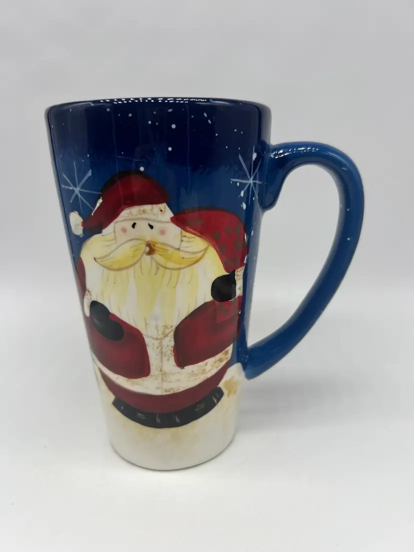 Contemporary Tall Santa Coffee Mug Cup