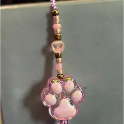 Paw Light Pink Charm