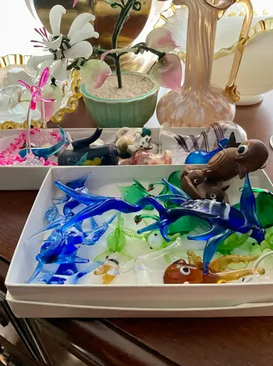 Glass Minis and More! Estate Finds!