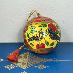 Vintage Painted Bird Ornament