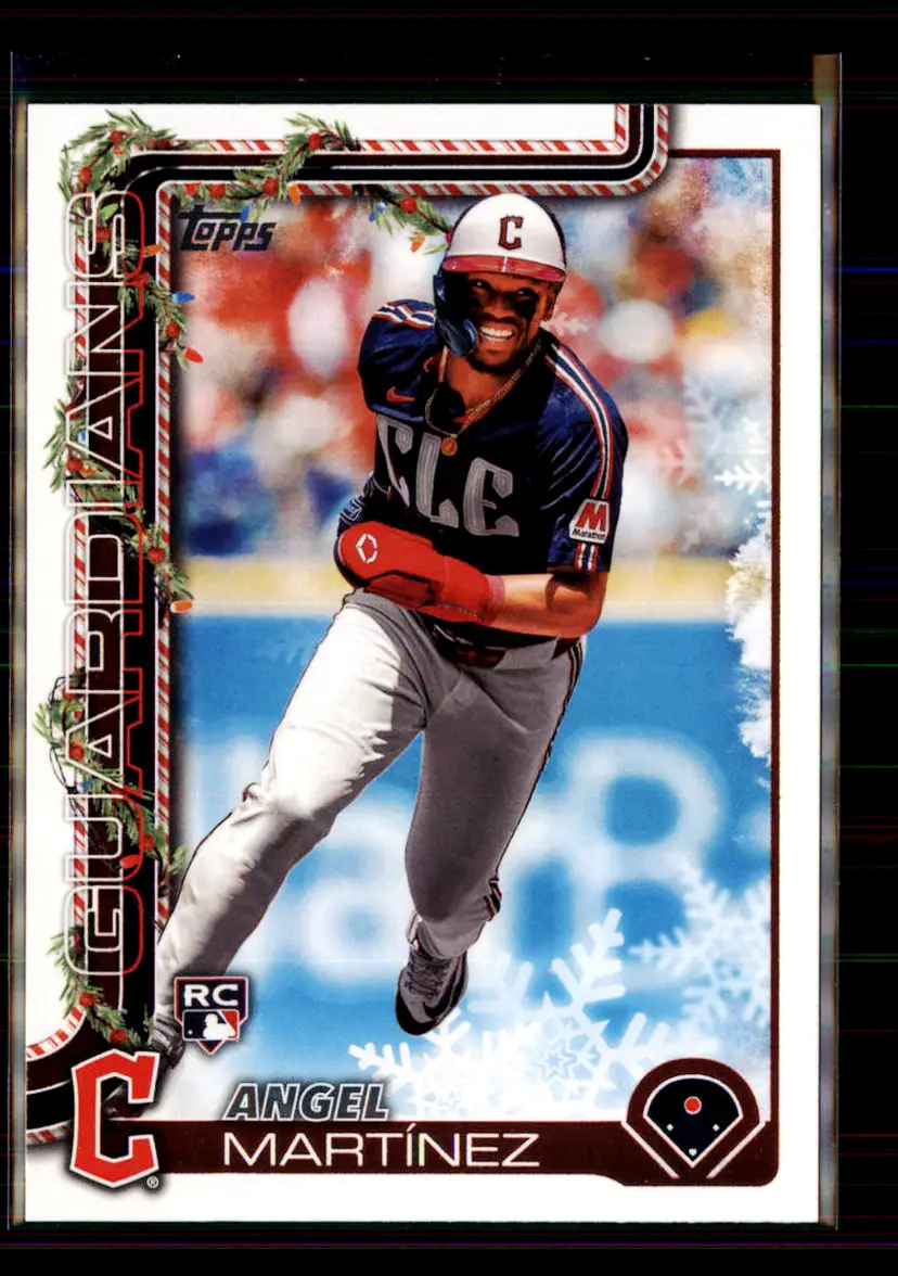 Angel Martinez 2025 Topps Walmart Holiday #H82 - (135) - Cleveland Guardians