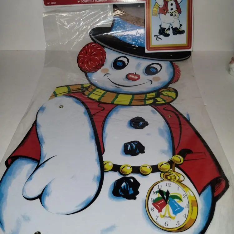 NOS Jointed Biestle Frosty the Snowman Die-Cut