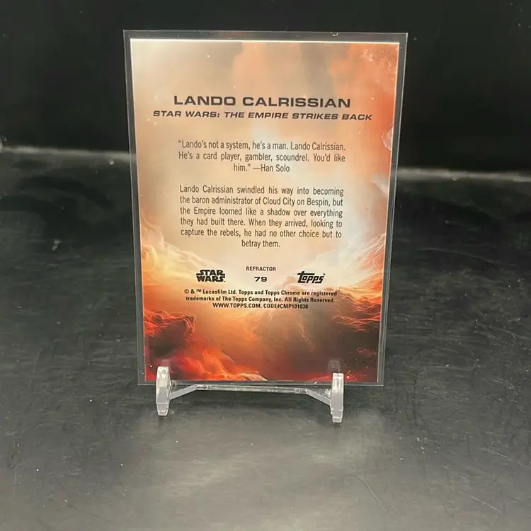 2025 Topps Chrome Star Wars Lando Calrissian Refractor