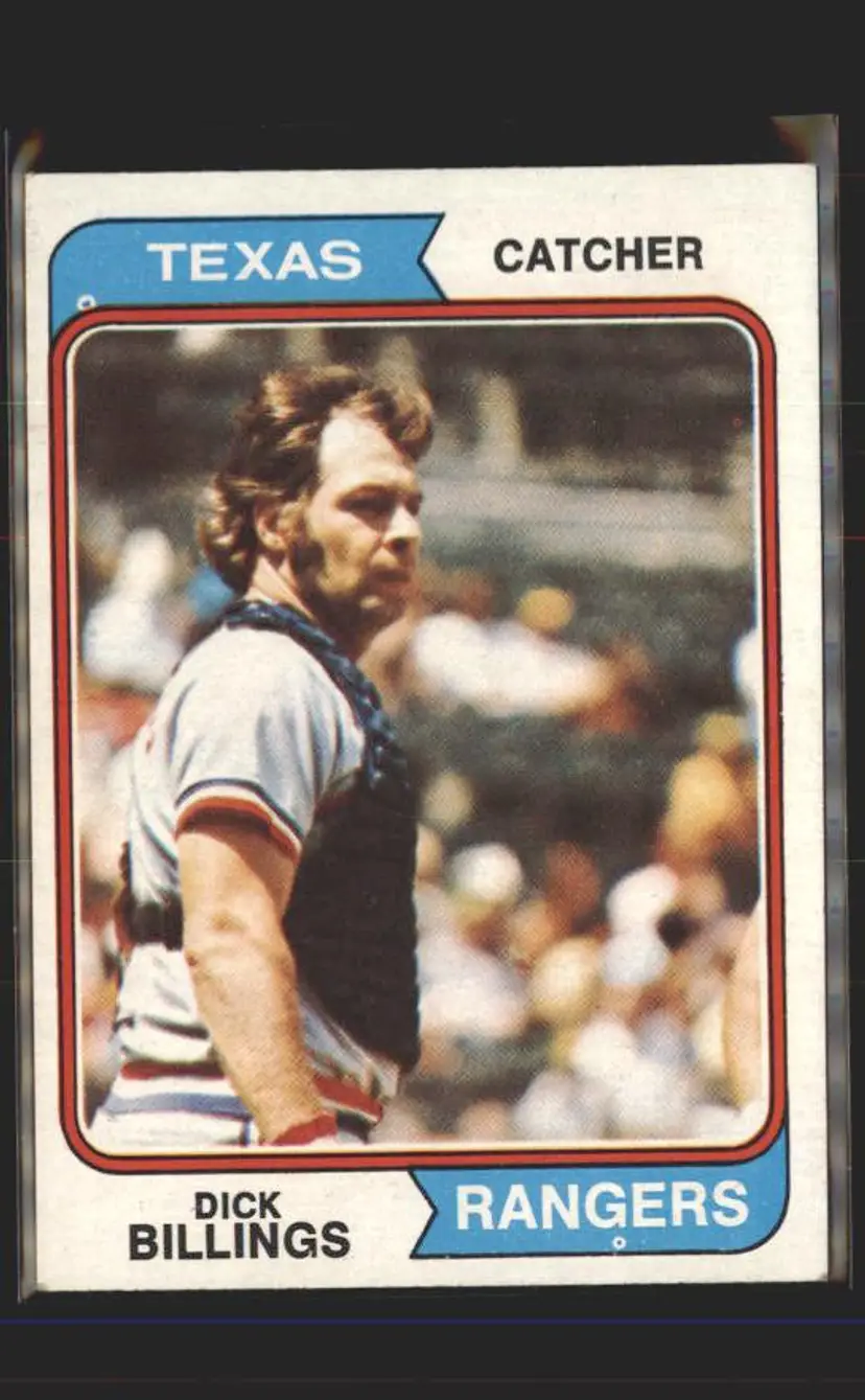 1974 Topps #466 Dick Billings - (pk5) - Texas Rangers