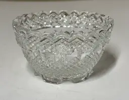 Sold
Fenton fairy lamp BOTTOM ONLY crystal clear glass 3.25” diameter