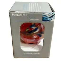 Hand Blown Glass Ornament Made In Poland