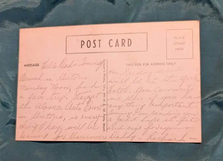 Naughty Vintage Postcard "What's Pa so mad about, Ma?"