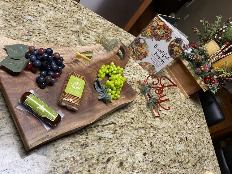 Claro Walnut Live Edge Charcuterie Board