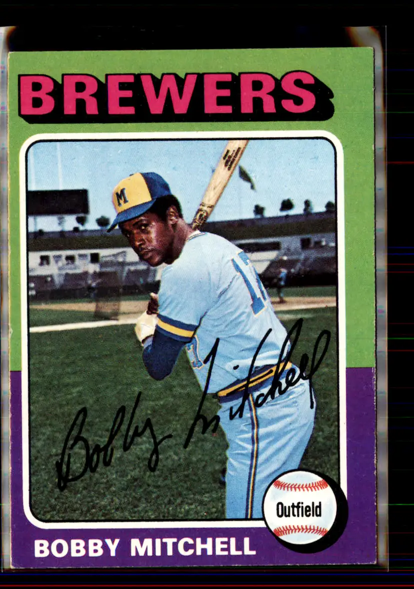 Bobby Mitchell 1975 Topps #468 - Milwaukee Brewers - (pk1-13)