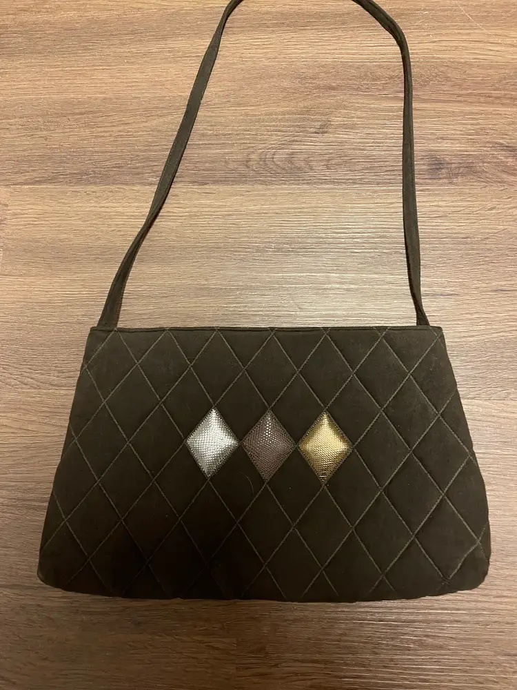 Reva Ultra Suede Brown Purse Vintage 70s