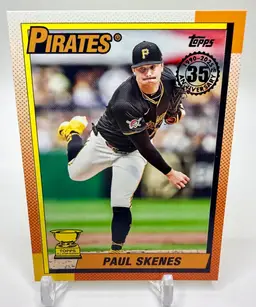 Paul Skenes 2025 Topps Series 1 #T90-63 35th Anniversary 1990 Topps Pirates