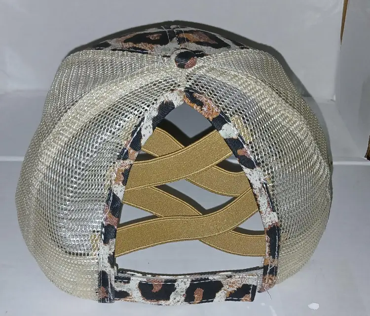 Cheetah Hat Adjustable Adult Size Smoke Free