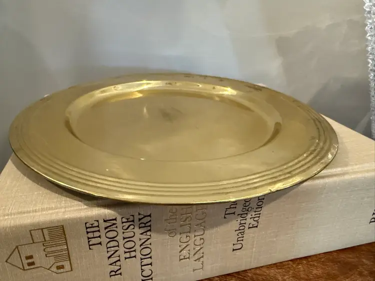 Solid Brass Charger Plate