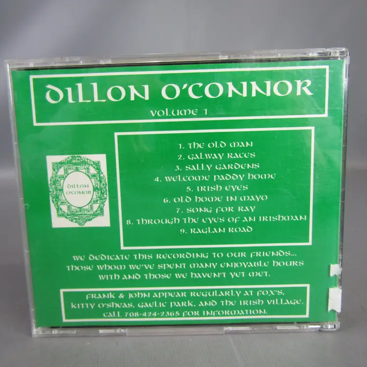 Dillon O'Connor Volume 1 CD Irish Folk Celtic Music Album