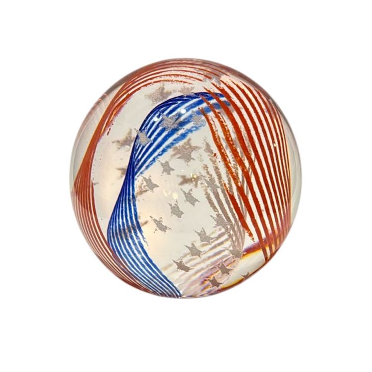 Caithness “Stars & Stripes” Hand-signed & Numbered Patriotic Paperweight
