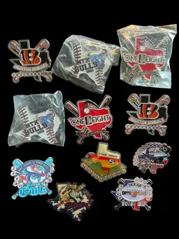 🤠TEXAS 🤠Collector Trading Pins Baseball Minor / Schools 11 Pins #D5-1