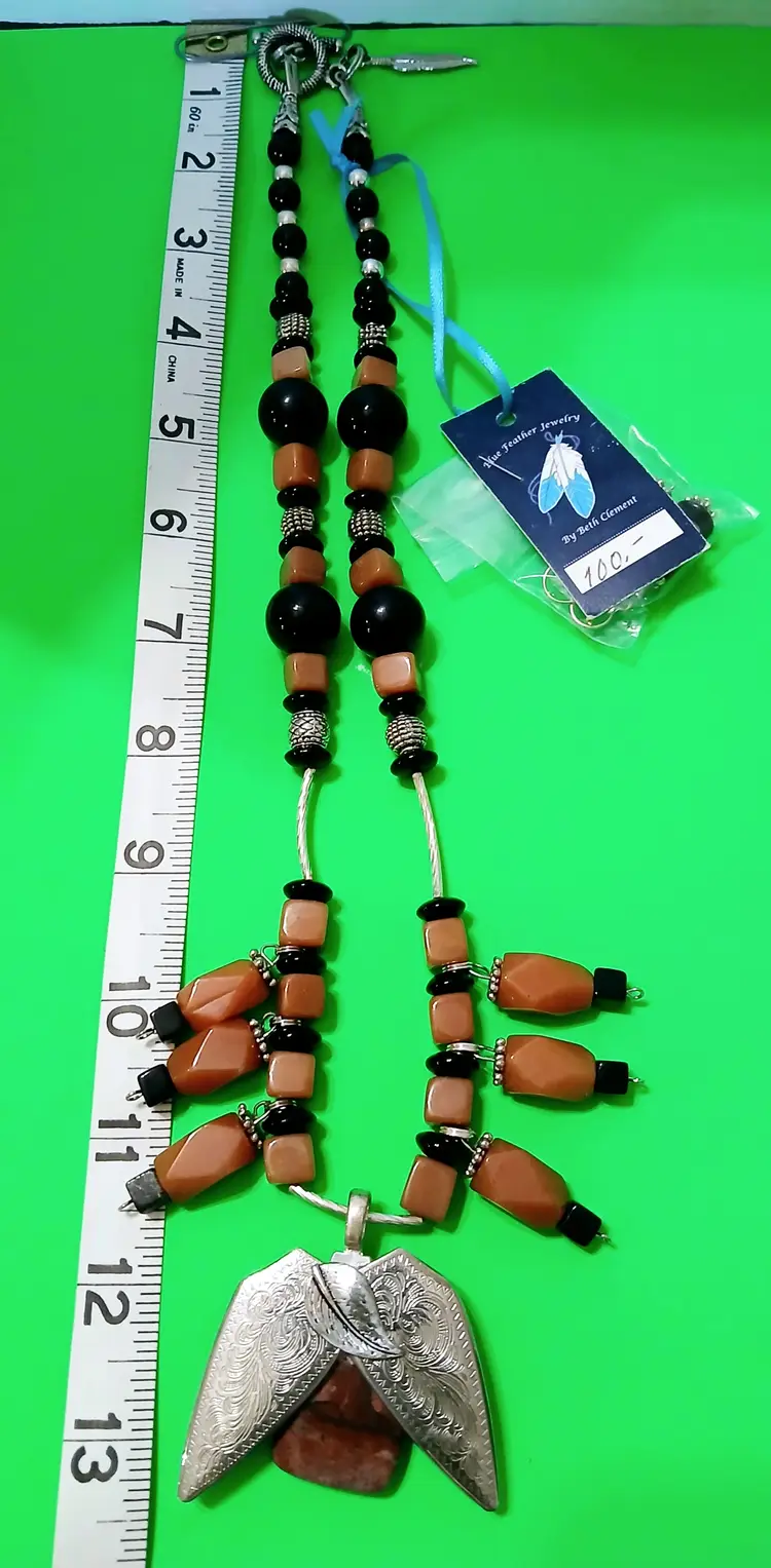 Red Jasper Onyx Necklace and Earrings