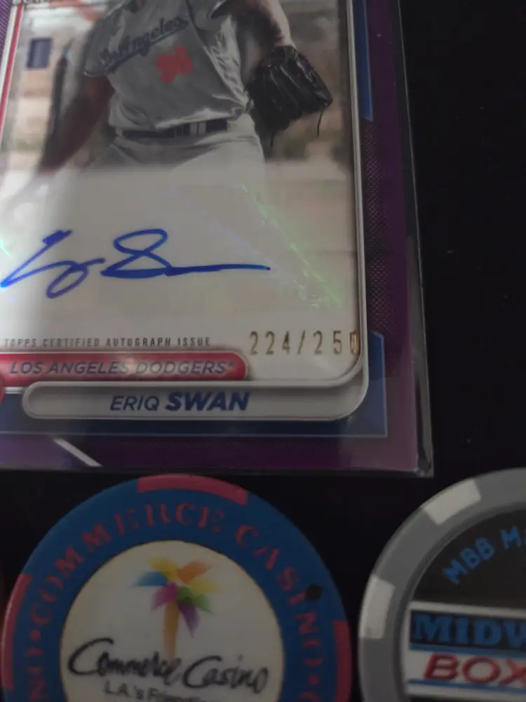 2024 Bowman Eriq Swan 1st Bowman auto purple /250 - Washington Nationals
