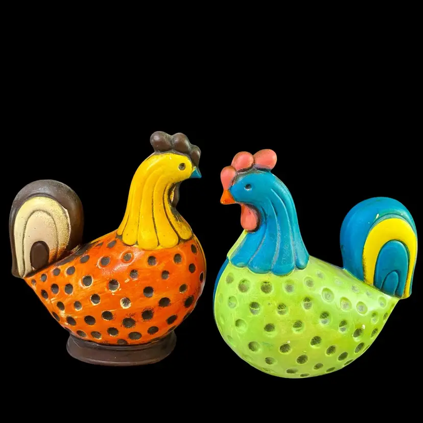 Pair Of Homco Chickens