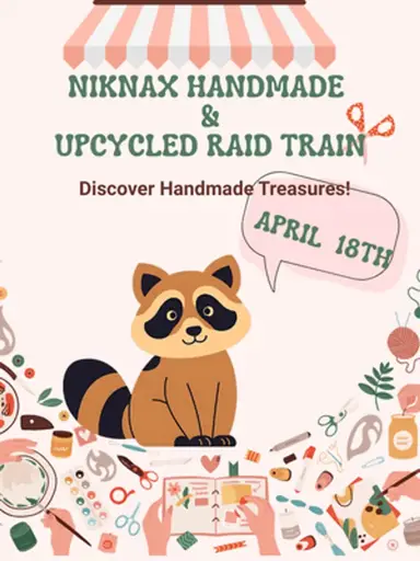 Niknax Handmade And Upcycled Train W/Beadgoddess