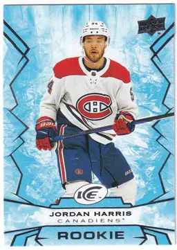 2022-23 Upper Deck Ice #147 Jordan Harris RC Montreal Canadiens Hockey Card