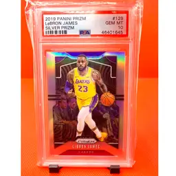 LeBron James 2019-20 Panini Prizm #129 Silver Prizm Lakers PSA 10